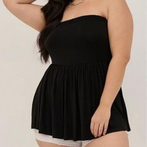 2nd Gorgeous Torrid Tube Top - Super Soft Strapless Peplum